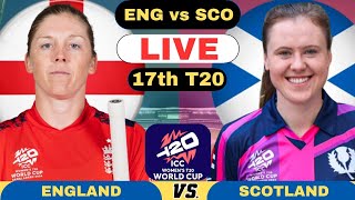 ICC Womens T20 World Cup Live England Women vs Scotland Women T20  ENGW vs SCOW Live Match 2024 [upl. by Attaymik788]