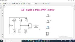 Three Phase PWM Inverter using MATLAB  Simulink [upl. by Ahseital861]