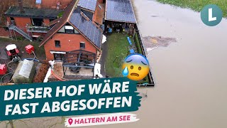 Landwirt rettet seinen Hof vor Hochwasser  WDR Lokalzeit LandSchafft [upl. by Issak]