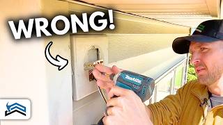 How To Install A Pancake Junction Box On An Exterior Light Fixture [upl. by Lynnworth175]