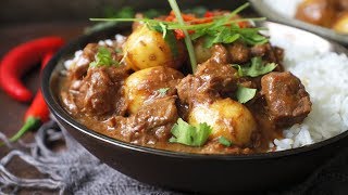 Beef Massaman Curry  100 Homemade including the paste [upl. by Kcarb]