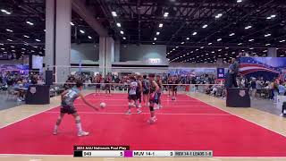 Miami United 14 N Camilo v 949 B14 Black  2024 AAU Nationals  Pool Play Day 1 [upl. by Naara39]