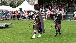 Scotland the Brave as the massed Pipes amp Drums march off during the 2023 City of Perth Salute [upl. by Eugor]