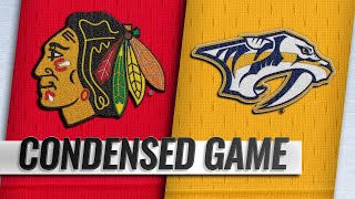 120118 Condensed Game Blackhawks  Predators [upl. by Hadihsar516]