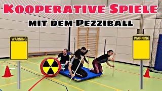 Kooperative Spiele mit dem Pezziball  Der Giftmülltransport Escape Room Edition Sportunterricht [upl. by Poree135]