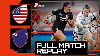 Womens Cup Final 🏆  USA v New Zealand  HSBC France Sevens Rugby [upl. by Rosane]