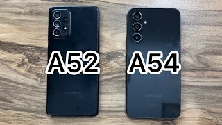 Samsung Galaxy A52 vs Samsung Galaxy A54 [upl. by Ennair66]