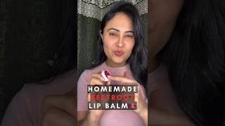 Diy B￼eetroot Lip Balm👄✅💯 shorts ytshorts pinklipsremedy diy lipbalm homeremedies [upl. by Adnauq]