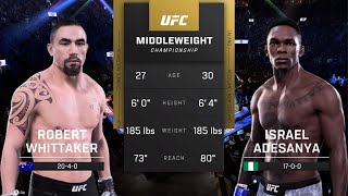 Israel Adesanya vs Robert Whittaker 1 UFC 243 [upl. by Diamond159]