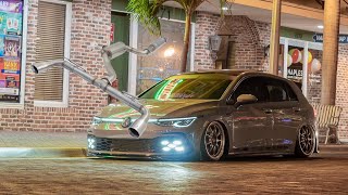 VW Mk8 GTI XForce valved catback installreview  sound test  paired to a catless downpipe [upl. by Loftis]