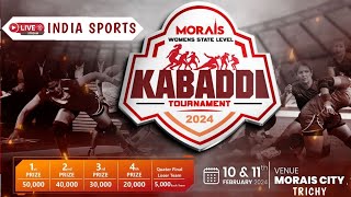 TRICHY MORAIS CITY WOMENS KABADDI  SMVKC vs Imayam  Indiansportskabaddilive [upl. by Anaet]