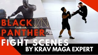 BLACK PANTHER Fight Scene Easy Tutorial by KRAV MAGA EXPERT MARVEL STUDIOS [upl. by Ralyt]