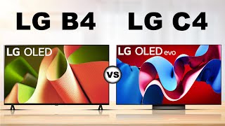 LG B4 OLED vs LG C4 OLED TV SidebySide Comparison [upl. by Olivann]