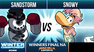 Sandstorm vs Snowy  Winners Final  Winter Championship 2022  NA 1v1 [upl. by Knipe]