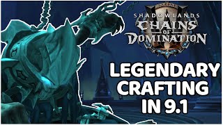 Crafting Legendaries In Patch 91  NEW UPDATES  Shadowlands Goldmaking [upl. by Bazar]