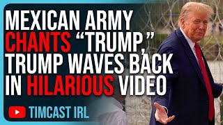 Mexican Army Chants “TRUMP” Trump Waves Back In HILARIOUS Video [upl. by Lemyt451]