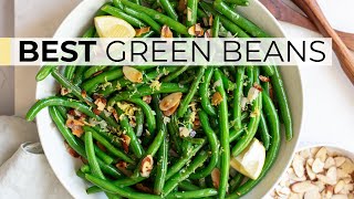 GREEN BEAN RECIPE  how to cook green beans almondine [upl. by Modesta11]