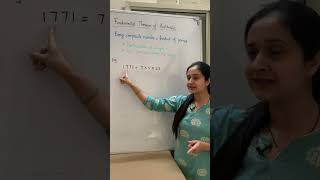 Fundamental Theorem of Arithmetic  Class 10th Maths  shorts maths class10 [upl. by Oakman424]