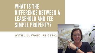 Leasehold vs fee simple explained [upl. by Runstadler388]