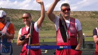 2018 European Championship Shotgun Leobersdorf Austria  Double Trap Mixed Team Final [upl. by Gothurd46]