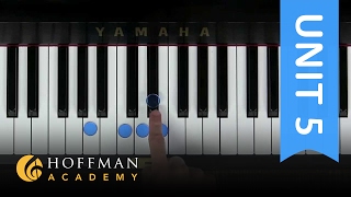 OLD VERSION Improvisation in A Blues  Piano Lesson 97  Hoffman Academy [upl. by Chapin]