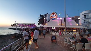 CAFE MAMBO and CAFE DEL MAR IBIZA 2021 SUNSET TOURIST STRIP [upl. by Gyimah]