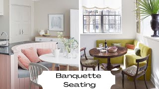 Banquette  Bench Seating Home Decor amp Home Design  And Then There Was Style [upl. by Ibrad]