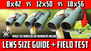 How To Choose Binoculars What Size is Best for Your Activities Vortex 8x42 vs 12x50 vs 18x56 TEST [upl. by Enytnoel392]