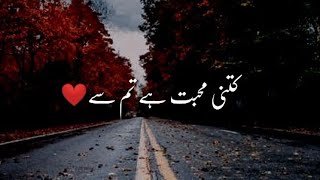 Kitni Muhabbat Hai Tumse  Sad Shero Shayari Status In Urdu  Dukhiya Poetry Hindi [upl. by Im]