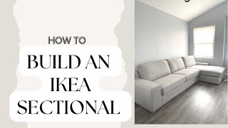 HOW TO PUT TOGETHER THE IKEA KIVIK COUCH  STEP BY STEP ASSEMBLE GUIDE WITH PICTURES OF MANUAL [upl. by Galanti122]