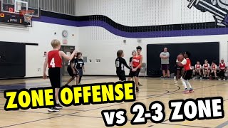 Zone Offense vs 23 Zone Defense [upl. by Manvil]