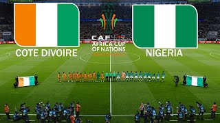 COTE DIVOIRE vs NIGERIA  CAF Africa Cup 2023  Full Match All Goals  PES Gameplay [upl. by Otrebire]