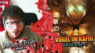 ABSOLUTE 1010  VOGEL IM KÄFIG  Attack on Titan OST Grissini Project Orchestra REACTION [upl. by Corney]