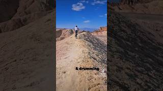 Zabriskie point nationaltrails nationalpark desert subscribe live bike views mountains [upl. by Acissaj]