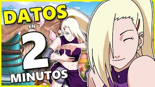 🍥DATOS Y CURIOSIDADES DE INO YAMANAKA EN 2 MINUTOS 🕜 NARUTO SHIPPUDEN Y BORUTO [upl. by Bucella591]