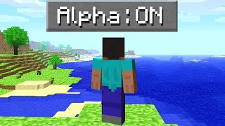 I Tried The First Ever Version Of Minecraft [upl. by Dannica680]