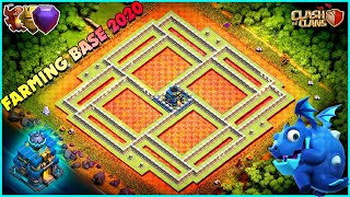 NEW BEST Farming Base Town Hall 12 TH12 2020  Hybrid Farming Base  Clash Of Clans [upl. by Cirre]