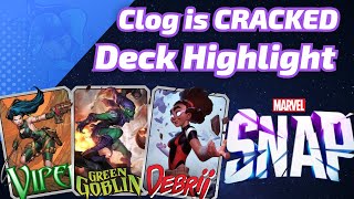 Clog felt CRACKED  I made 470 million bubs fairly quickly  Marvel SNAP Deck Highlight [upl. by Eiramanel]