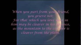 The Prophet Gibran Khalil Gibran Friendship [upl. by Denyse]