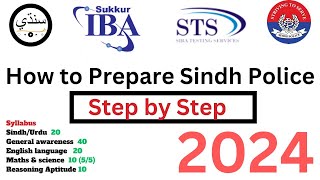 How to prepare Sindh Police constable 2024  IBA STS Pattern  Syllabus 2024  SPU  constable MCQs [upl. by Philbert697]