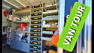 work van tour hvac van van shelving van organizing contractor van [upl. by Alraep]