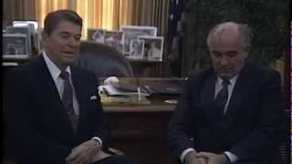 President Reagan Meeting with General Secretary Mikhail Gorbachev on December 9 1987 [upl. by Lian]