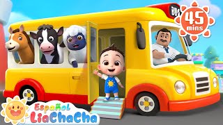 Las Ruedas del Autobús  Versión Animales de Granja 2  LiaChaCha en Español  Canciones Infantiles [upl. by Latashia]