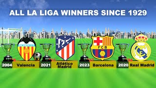 All Spanish La Liga champions 19282024 🏆 ⚽️ [upl. by Kelsy494]