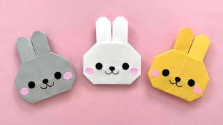 折り紙 簡単 可愛い うさぎ 折り方 Origami Easy Cute Rabbit 折纸 兔子 종이접기 토끼 Paper Craft DIY 動物 Animals イースター Easter [upl. by Mannes]