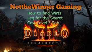 Diablo 2 Resurrected How to find Wirts Leg to Unlock the Secret Cow Level [upl. by Adialeda]