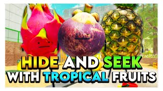 Roblox SECRET STAYCATION HIDE amp SEEK WITH TROPICAL FRUITS 🍍 [upl. by Yordan]