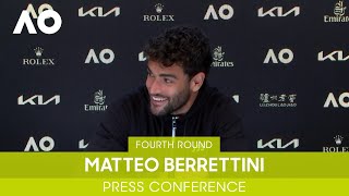 Matteo Berrettini Press Conference 4R  Australian Open 2022 [upl. by Bentley441]