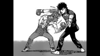 Second sparring Ippo Makunouchi vs Takeshi Sendo HNI manga [upl. by Ledarf]