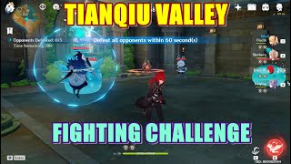 Tianqiu Valley Fighting Challenge Tower  Genshin Impact [upl. by Aisereht977]